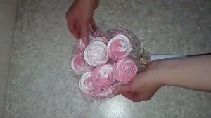 КАК СДЕЛАТЬ БУКЕТ ИЗ БЕЗЕ  СЪЕДОБНЫЙ БУКЕТ