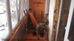 Как сделать центральное отопление на лоджии. Укладка пробки на пол. Бердск. Новосибирск.