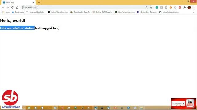 Example of React State and Props (Simple Login & Logout Button Creation ) смотреть онлайн
