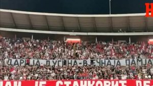 В Сербии фанаты ФК «Црвена Звезда» почтили память Дарьи Дугиной