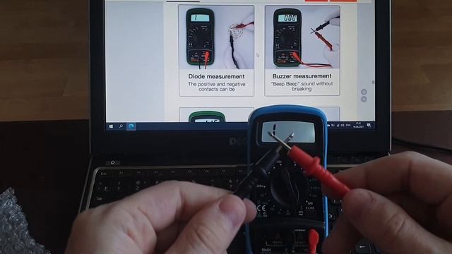 Мультиметр ANENG AN8205C цифровой тестер с термопарой. С AliExpress за 600руб.