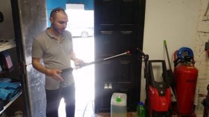 Работа пеноэжектора с помпой Hawk