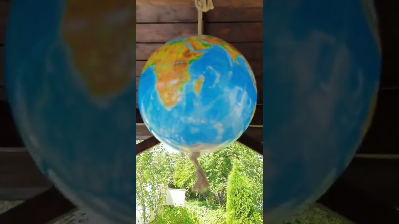 Сделал декор в беседке на даче из старого глобуса #diy смотреть онлайн
