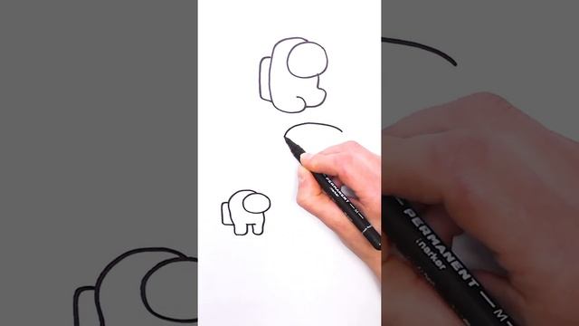 Простая техника рисования детей  раскраска Герои игры Амонг Ас  Раскраски Малышам.