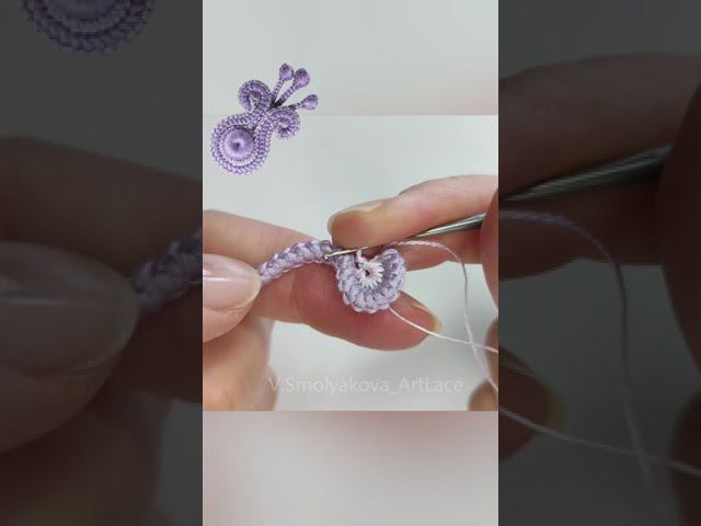 2 часть. Вяжем бутон. Обвязка зигзагом внешнего контура. смотреть онлайн