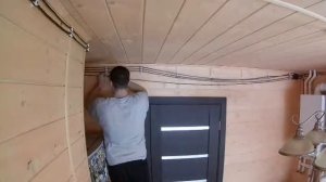 г.Ногинск. Перепротяжка провисших ретро проводов