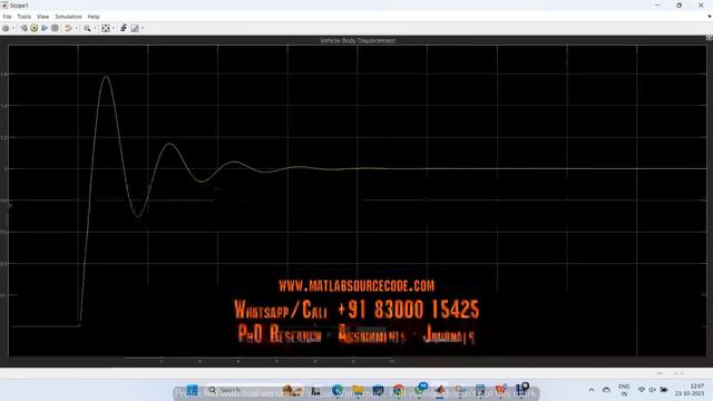 Quarter Car suspension Matlab Simulink simulation project