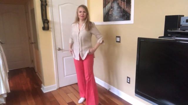 Льняные вещи на лето. Обзор с примеркой смотреть онлайн