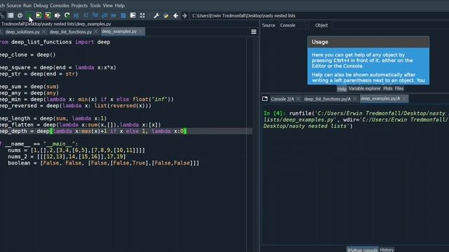 Recursion for nested lists in Python (2/2) | More examples