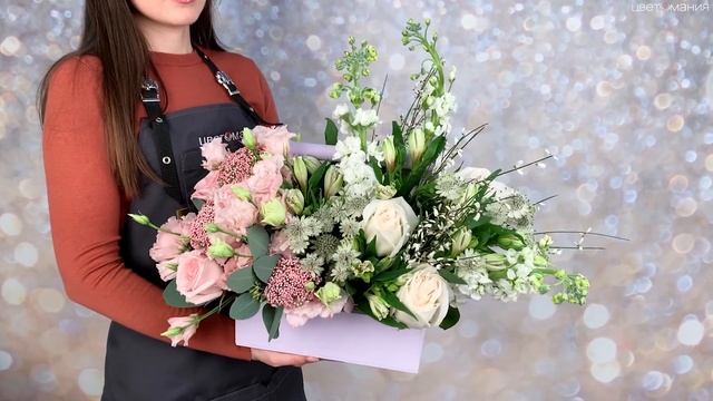 Обзор на композицию в ящике "Цветочная симфония" смотреть онлайн