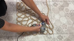 ?Ковер из каната за 5 минут