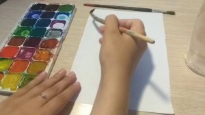 как сделать заливку фона акварелью,гуашью.