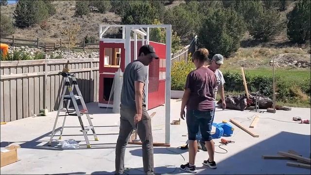 Building A Chicken Coop Out Of Recycled Materials Time Lapse