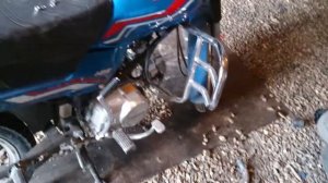 Как звучит мотоцикл без глушителя.(Мопед Orion Gryphone 125)