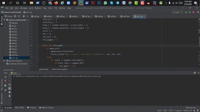 Handling Game Over and Collision In Pygame | Part 11| Pygame Bangla Tutorials | Cleavercode