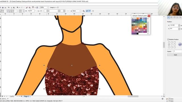 FASHION ILLUSTRATION ON COREL DRAW // fashion illustration for beginners