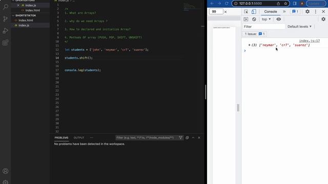 Javascript ARRAYS | Javascript Tutorial For Beginners | Array Crash Course