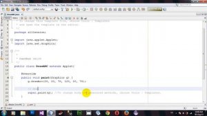 How to Draw ARC  from Java Applet Netbeans