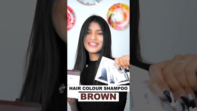 Instant Hair Colour Brown Shampoo | For Thicker | Shinnier Hair | Thewellnessshop.in