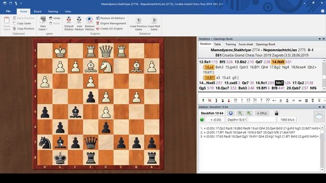 Mamedyarov - Nepomniachtchi 0-1. 2019 Croatia Grand Chess Tour. Round 3. Обзор партии на русском смотреть онлайн