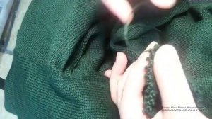 Как укоротить резинку 2х2. Машинное вязание.