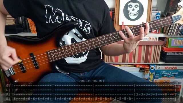 MISFITS - Horror business (BASS TABS) [lyrics + PDF] смотреть онлайн
