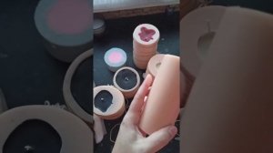 Свечи ручной работы, силиконовые формы, пчелиный воск