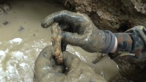 раскопки немецкого блиндажа #3