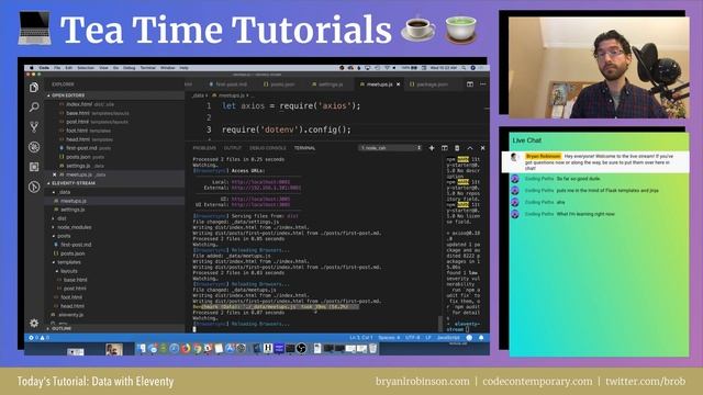 Eleventy (11ty) Static Sites Part 2 - Using Data смотреть онлайн