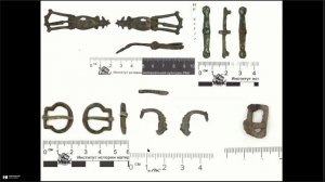 Детали ременной гарнитуры из раскопок на Рюриковом городище в 2023 году