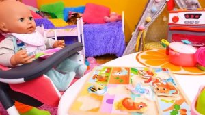 Куклы БЕБИ БОН - Кушаем каши с Беби Анабель! Мультики для детей Как Мама для Baby Born