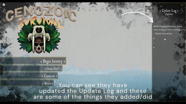 Updates in CENOZOIC SURVIVAL! | Cenozoic Survival | Roblox смотреть онлайн