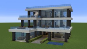 Майнкрафт - Как построить современный отель. Minecraft .