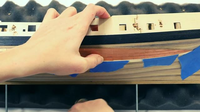 HMS PEGASUS : Amati : Scale 1/64 : Step By Step Model Ship Build : #06 - Coppering the hull смотреть онлайн