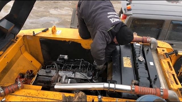 Hyundai R200w-7| Кап. ремонт ДВС / установка .