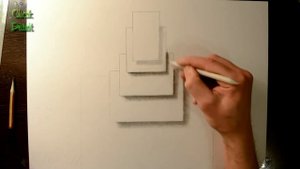 Как Нарисовать 3D Рисунок простым карандашом на бумаге