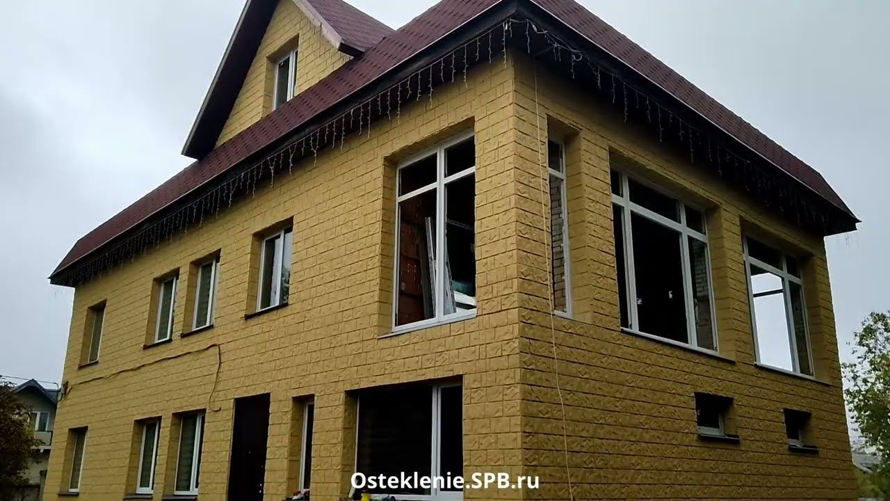 Раздвижные системы (двери) в загородный дом. Остекление окнами Патио Intelio 80mm White Platinum