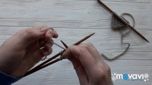 Двойная детская шапочка спицами на возраст 2-3 года (ОГ 48-50см). Экспресс МК.