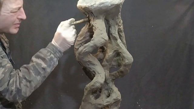 Необычное кашпо для вашего сада в форме коралл из цемента своими руками