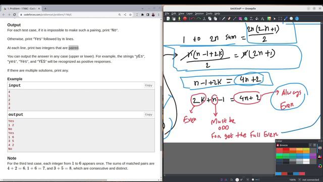 1788C Matching Numbers codeforces problem in c++ | codeforces Round 851 (Div. 2) (2023) смотреть онлайн