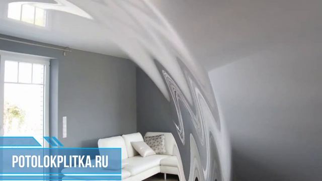 Установка одноуровневых натяжных потолков в гостиной смотреть онлайн