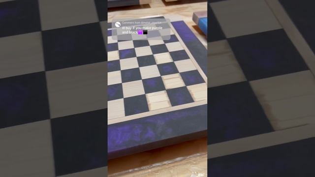 What Color Should We Do Next? #woodworking #epoxyresin #diy #diyepoxy #resin #chessboard #chess #ar смотреть онлайн