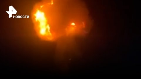 Жуткий момент: станция газа в Узбекистане вспыхнула и взорвалась / РЕН Новости