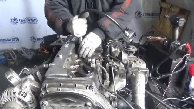 Проверка компрессии в двигателе D4CB 3642980 Sorento 145 л.с. CRDI смотреть онлайн