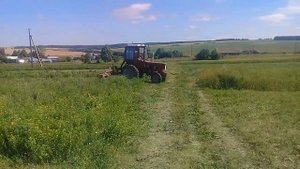 Роторная косилка Виракс 1,65 с трактором Т-25