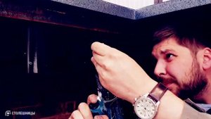 Столешница угловая в зону барбекю с монолитной мойкой "Барселона". "Ангарский Берег".