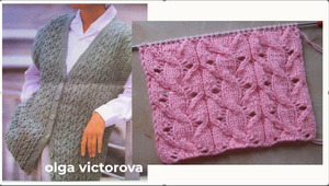 РЕЛЬЕФНО-АЖУРНЫЕ ДОРОЖКИ  СПИЦАМИ 126 Вязание Узоры спицами