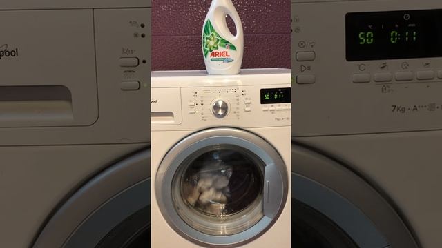 Whirlpool AWS 71200 synthetics 50° 1200rpm with medium level of dirty and extra rinse смотреть онлайн