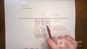 Подготовка  посадочной ямы для винограда.