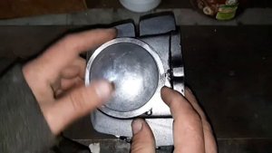 Мопед Альфа потгоняем крышку для головки на 125кубов от Альфы 50-80кубов